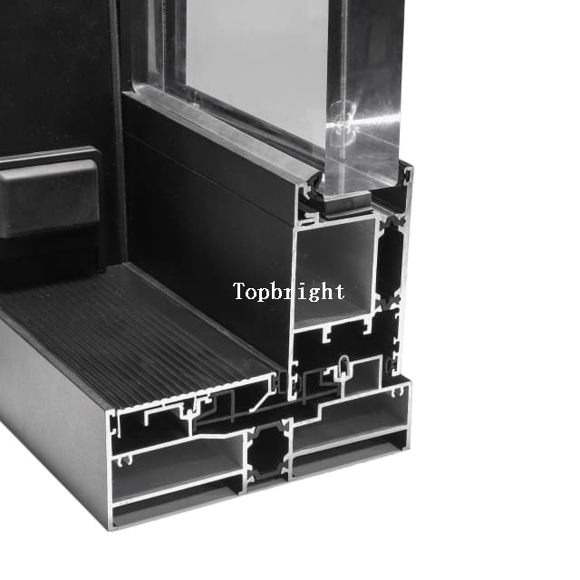 Portes coulissantes à 2/3 panneaux en aluminium à haute isolation TB150