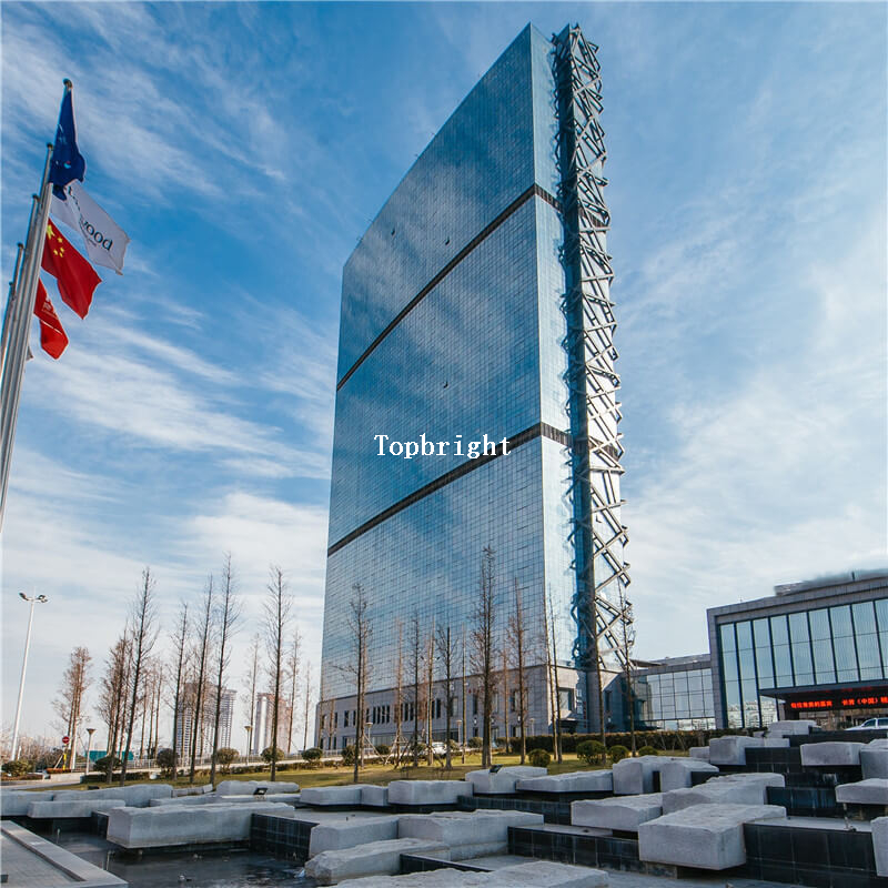 Projet d'extérieur de bâtiment de système de mur-rideau en verre TP-CW-UT017