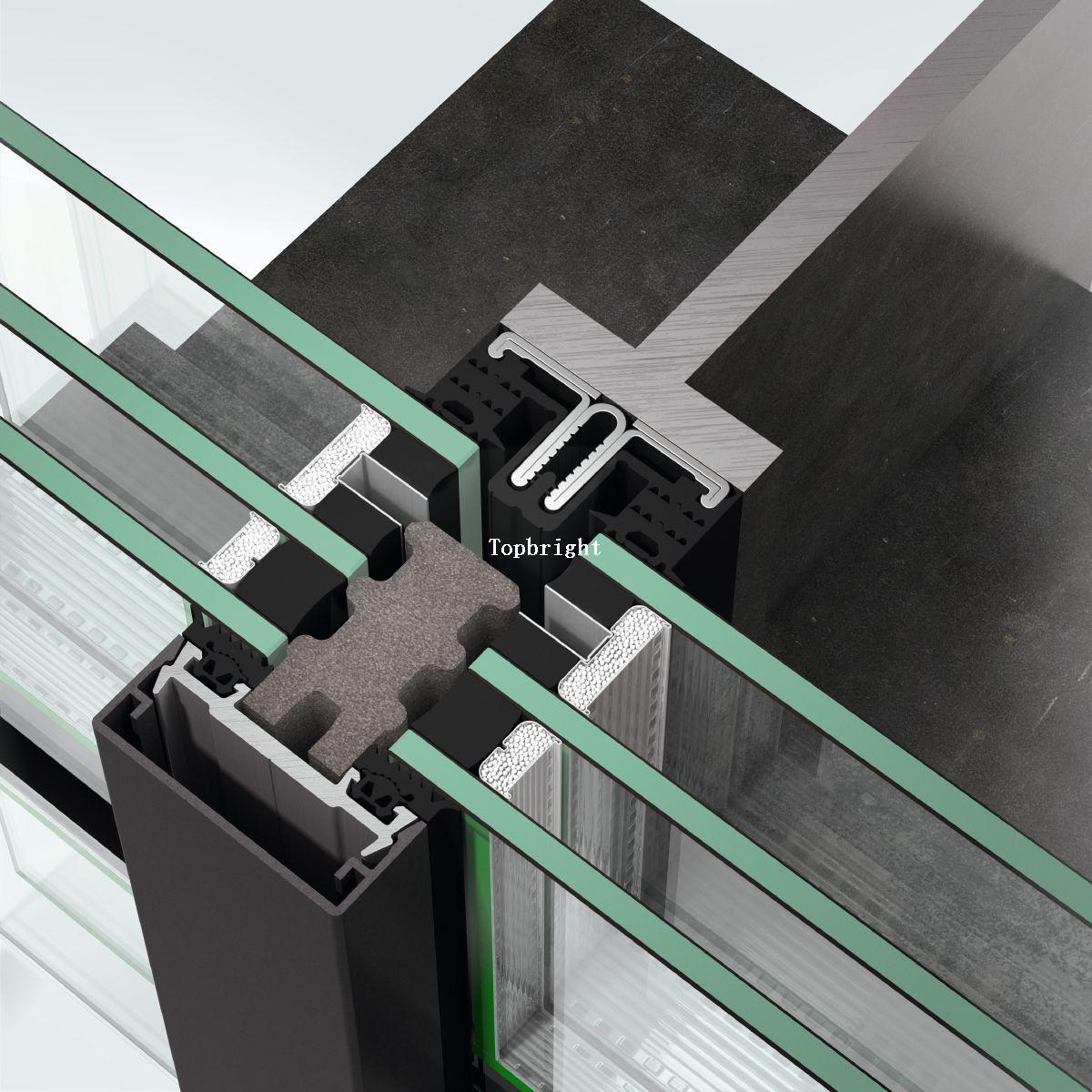 Schüco Façade System Fenêtre Mur AOC 75 ST 