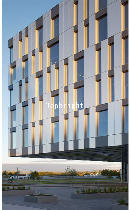 Panneau de revêtement en aluminium de façade d'ACP pour l'extérieur de bâtiment TP-CW-ACP04