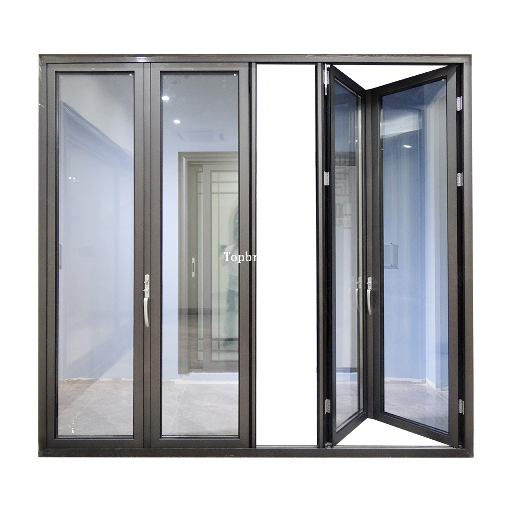 Porte pliante pliante en aluminium pour partition de patio TPF-002