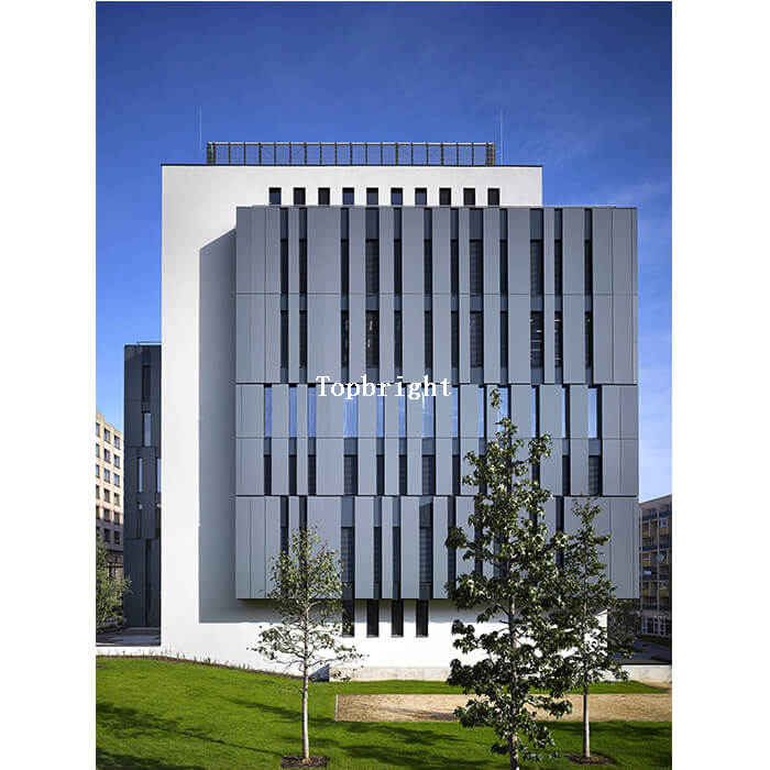 Mur rideau en aluminium de façade de revêtement pour le bâtiment commercial TP-CW-ACP02