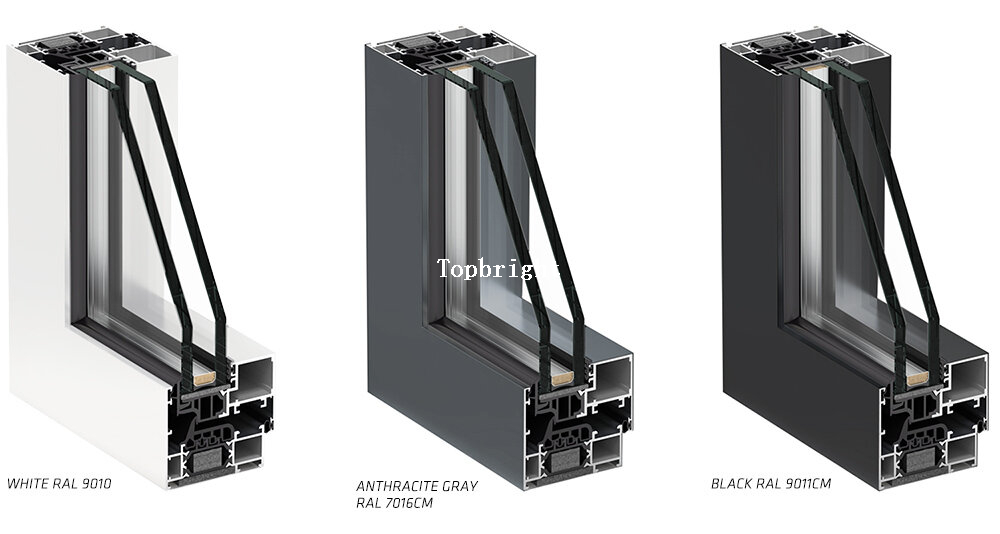 Portes pliantes pliantes en aluminium pour partition de patio TPF-003