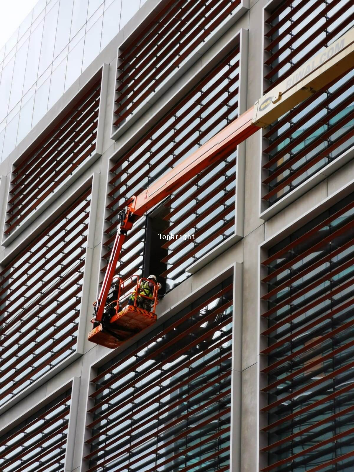 Système de mur rideau unifié commercial pour le projet de construction TP-CW-UT013