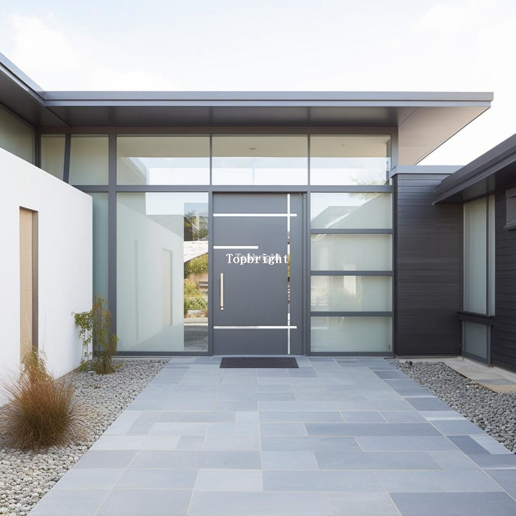 Porte extérieure en aluminium pour maisons et appartements