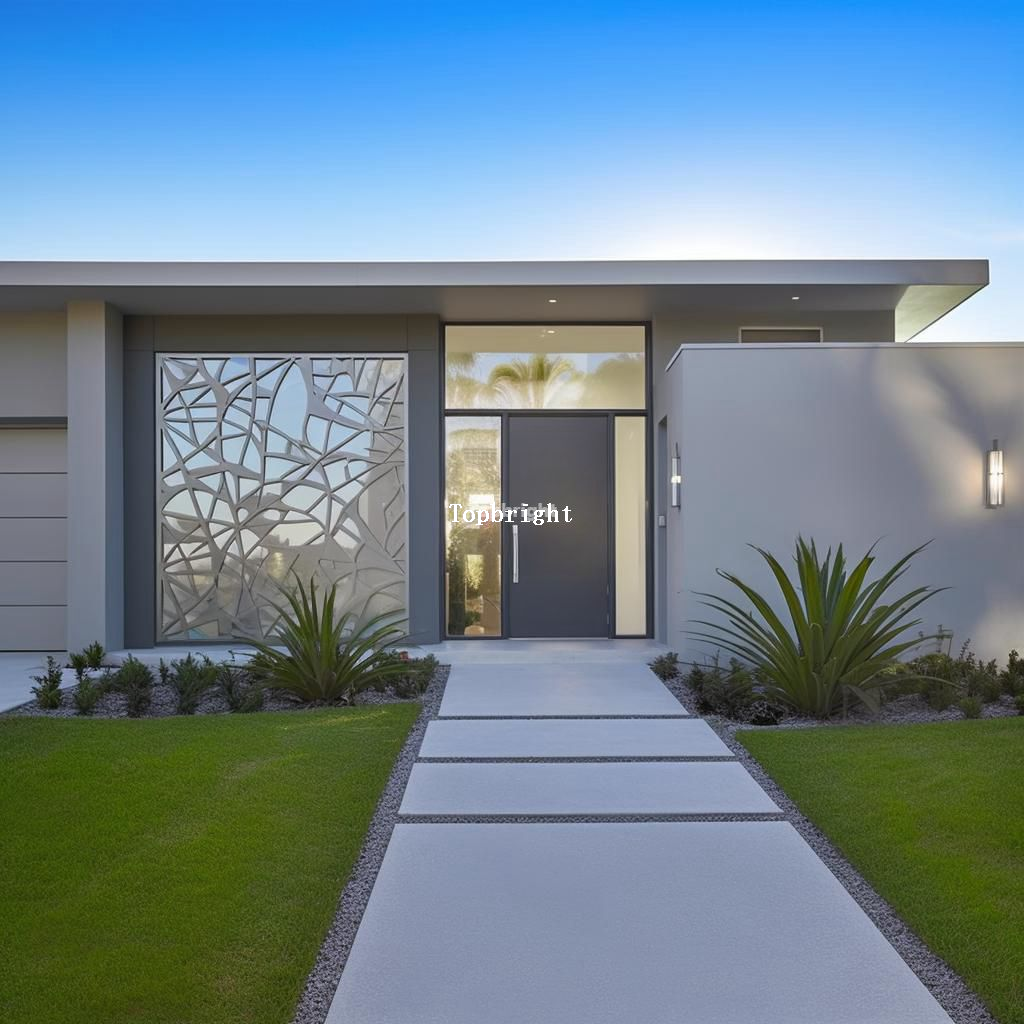 Porte extérieure en aluminium pour maisons et appartements